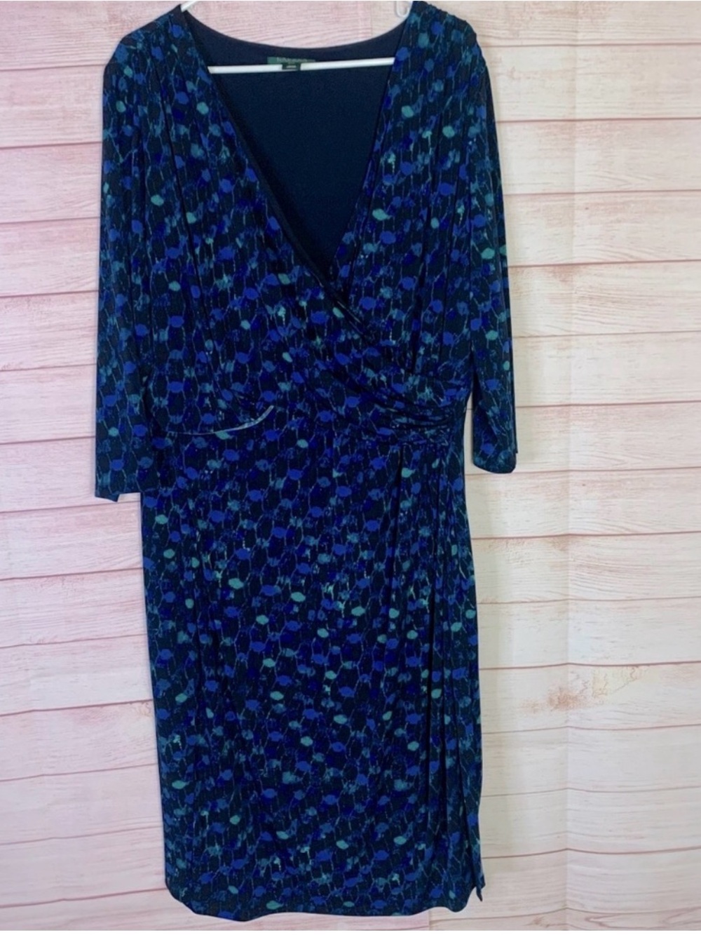 Lauren Ralph Lauren Faux Wrap Dressed Size 20W